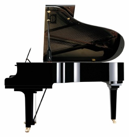 Yamaha C3X grand piano side view