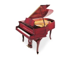 The Petrof model P 173cm Breeze Grand Piano in a Chippendale style cabinet